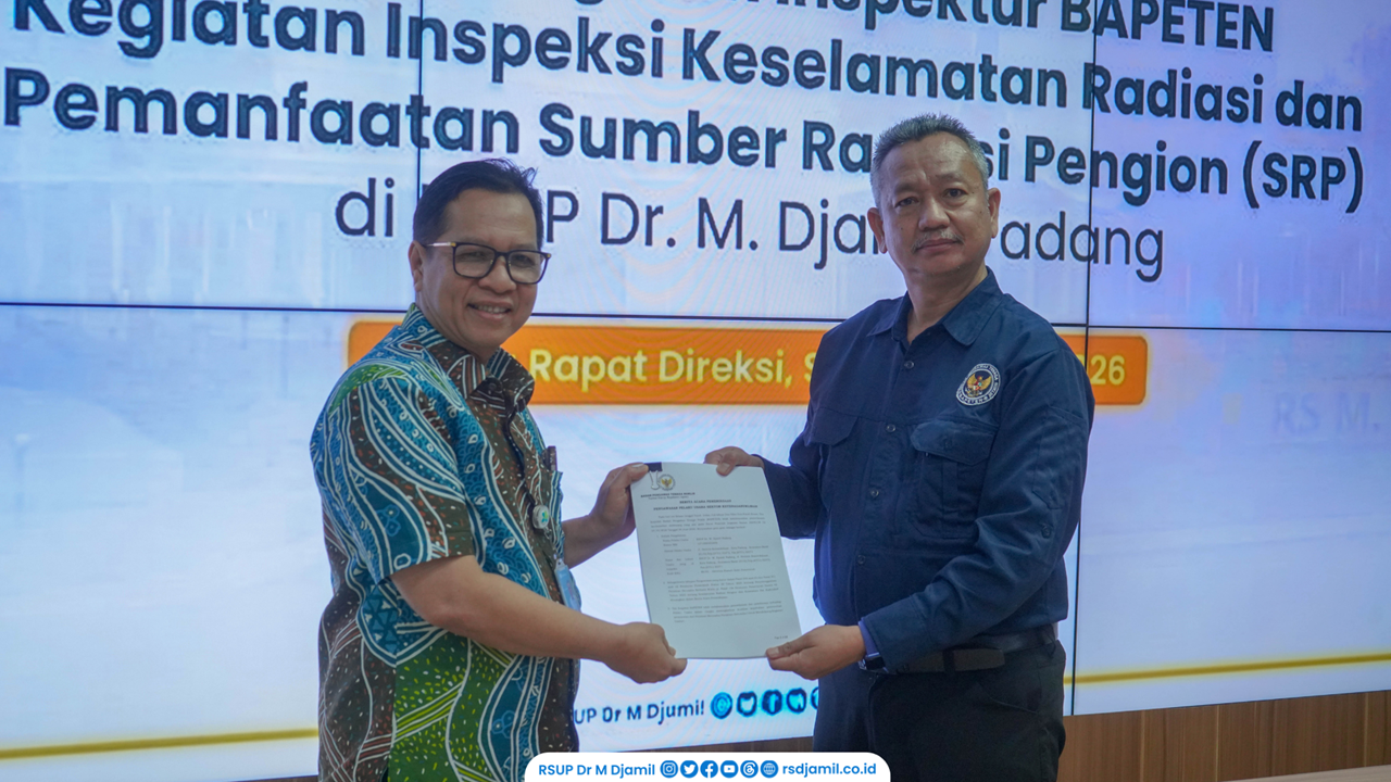 Exit Meeting Bapeten Perkuat Keselamatan Radiasi di RS M. Djamil
