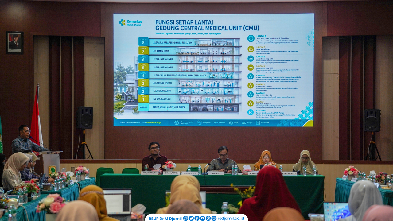 RS M. Djamil Paparkan Perkembangan Masterplan di Raker FK Unand