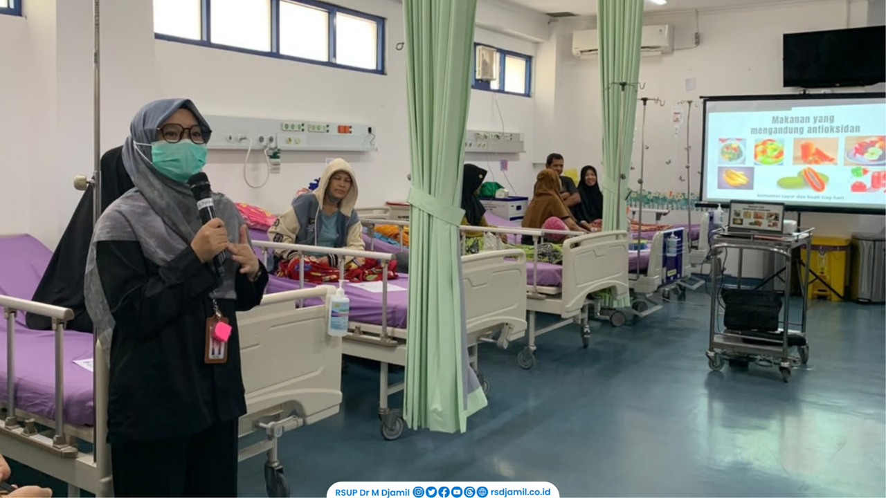 RS M. Djamil Edukasi Pentingnya Asupan Gizi Selama Pengobatan Kanker