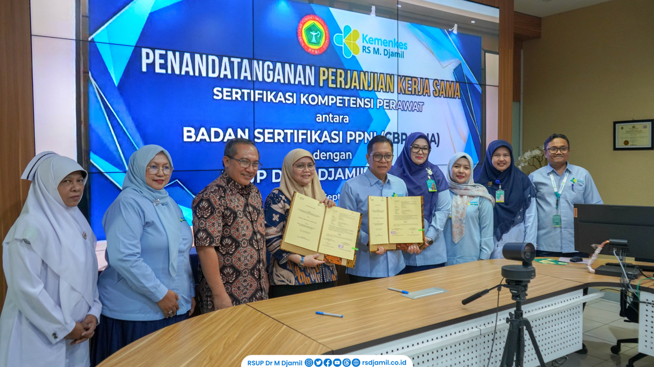 RS M. Djamil-CBP INNA Jalin Kerja Sama Penyelenggaraan Sertifikasi Kompetensi