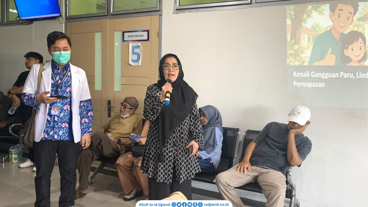 RS M. Djamil Ajak Masyarakat Lindungi Kesehatan Pernapasan