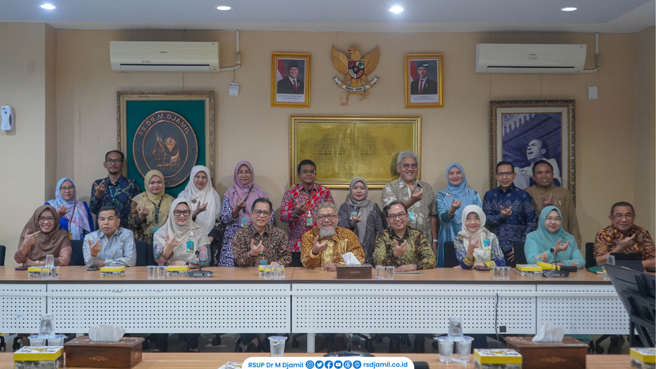 RS M. Djamil Terima Kunjungan Asesor LAM-PTKes untuk Asesmen Pendidikan Profesi Dokter
