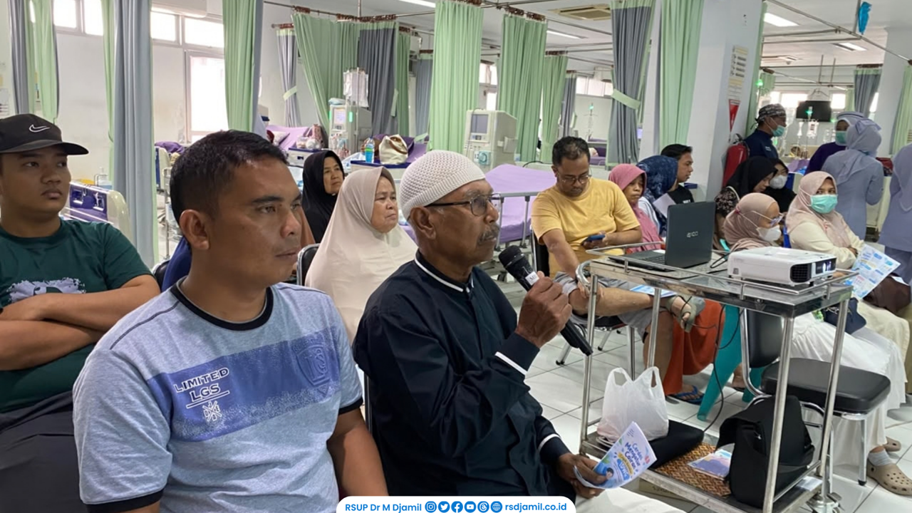 RS M. Djamil Ingatkan Pentingnya Pembatasan Cairan Bagi Pasien Cuci Darah