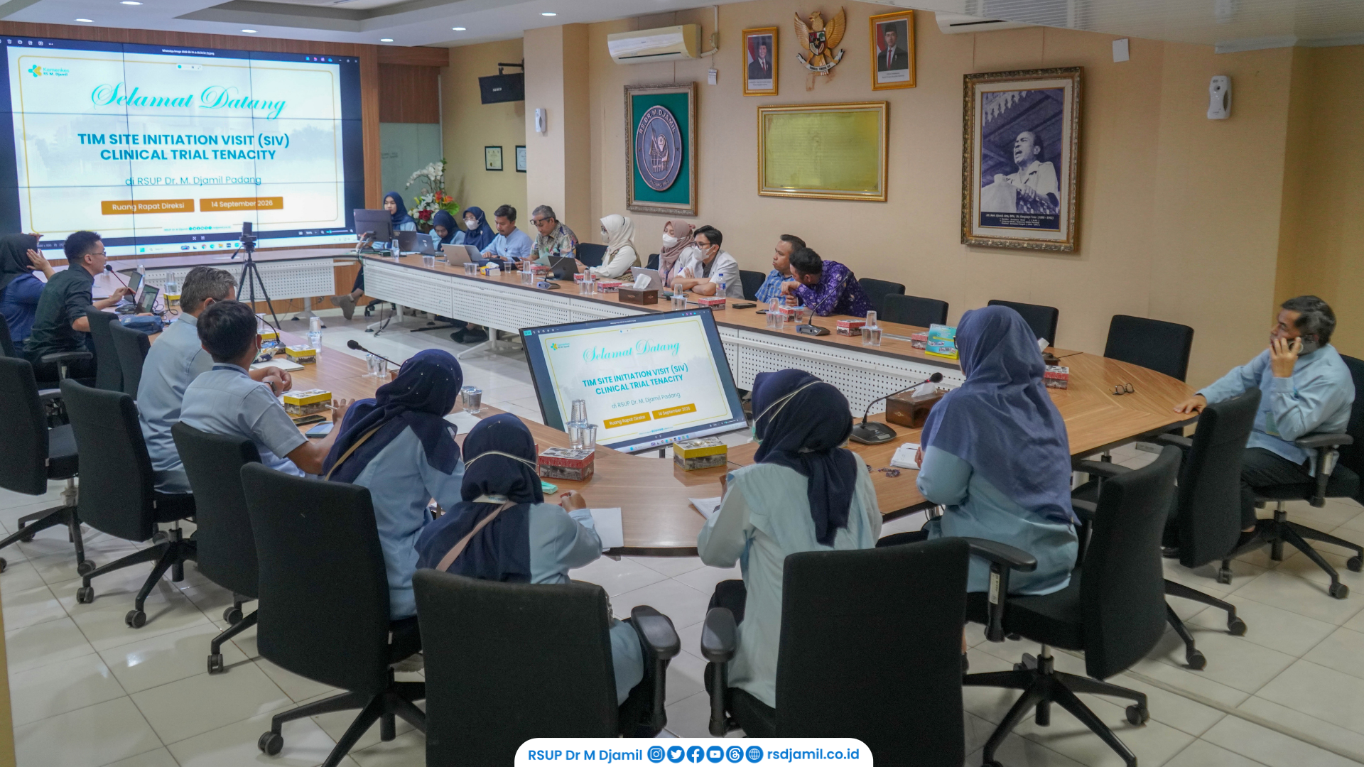 RS M. Djamil Gelar Site Initiation Visit Clinical Trial Tenacity